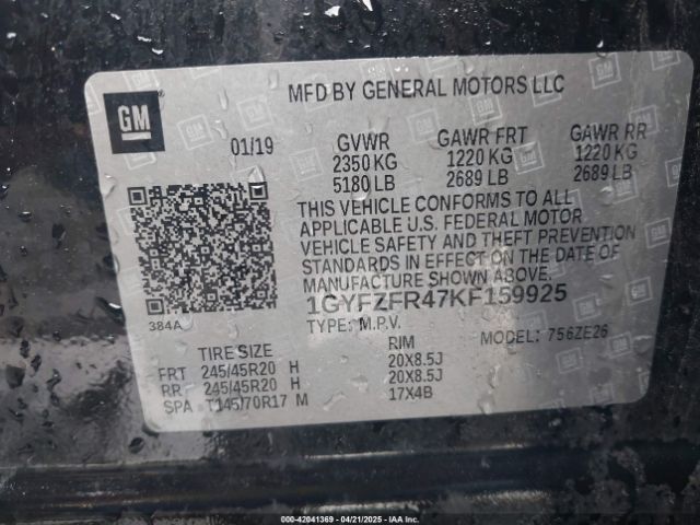 2019 CADILLAC XT4 1GYFZFR47KF159925 Photo 8