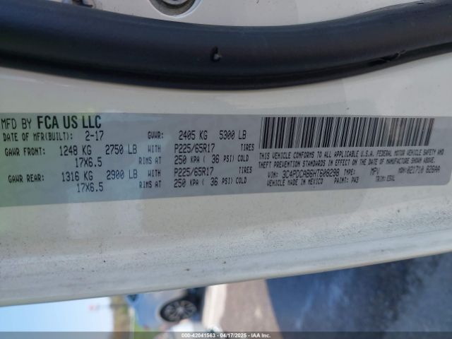 3C4PDCAB6HT608298 Dodge JOURNEY SE