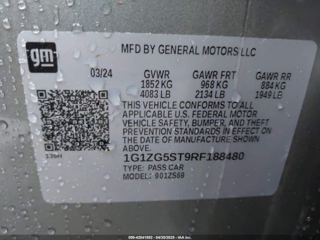 2024 CHEVROLET MALIBU 1G1ZG5ST9RF188480 Photo 8