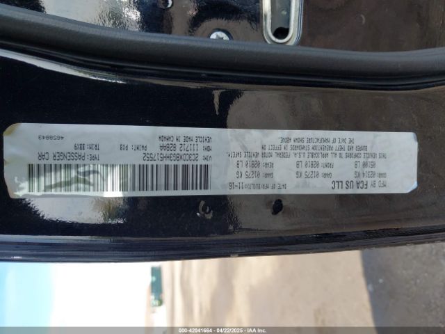 2C3CDXBG3HH517552 Dodge Charger Se Rwd