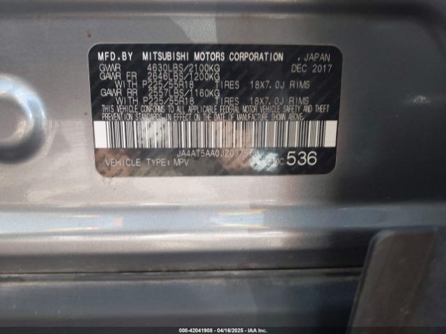 2018 MITSUBISHI ECLIPSE CROSS JA4AT5AA0JZ037573 Photo 8