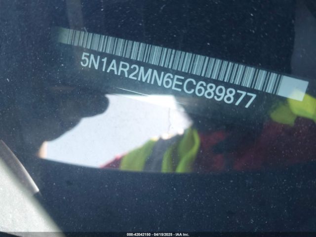 5N1AR2MN6EC689877 Nissan Pathfinder Platinum/s/sl/sv