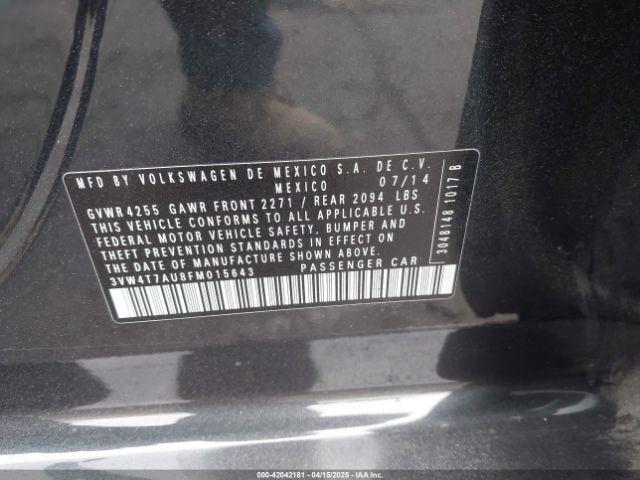 2015 VOLKSWAGEN GOLF GTI 3VW4T7AU8FM015643 Photo 8