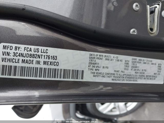 2022 JEEP COMPASS 3C4NJDBB2NT176163 Photo 8