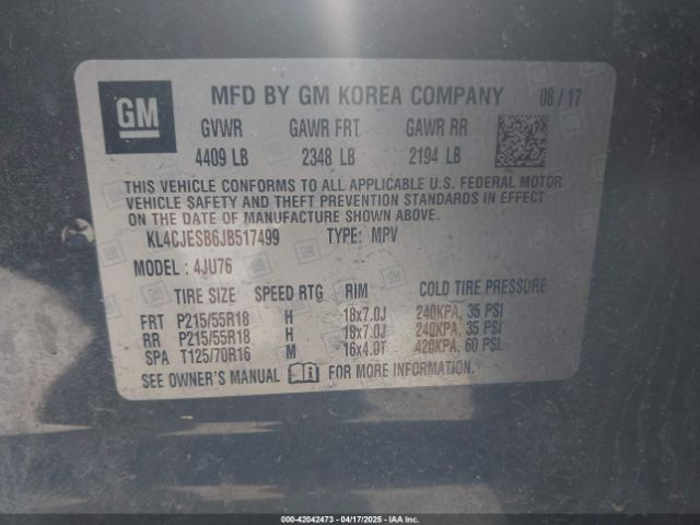 KL4CJESB6JB517499 Buick Encore Preferred