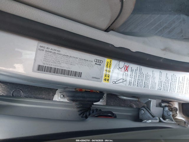 2009 AUDI A4 WAUDF48H49K011437 Photo 8