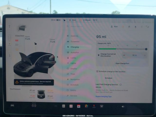 5YJ3E1EA6RF747946 Tesla Model 3 Long Range Dual Motor All-wheel Drive/rear-wheel Drive