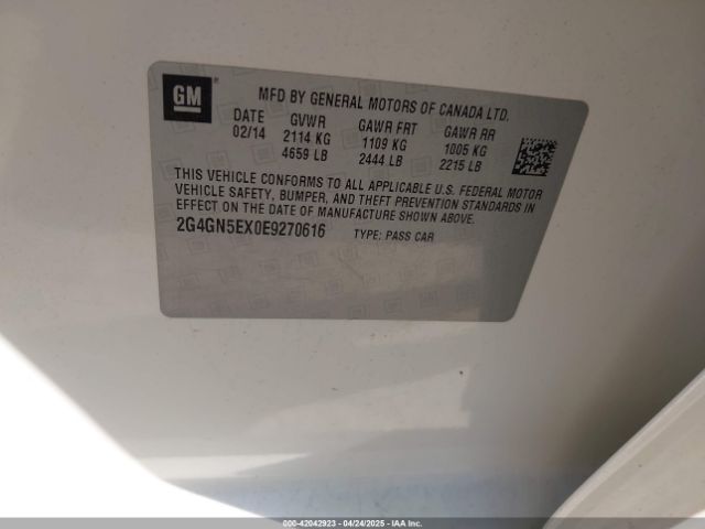 2G4GN5EX0E9270616 Buick Regal Turbo/e-assist Premium I