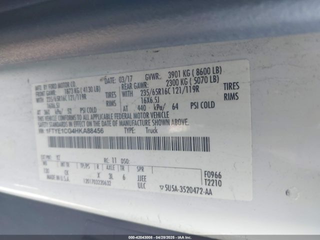 1FTYE1CG4HKA88456 Ford Transit-150
