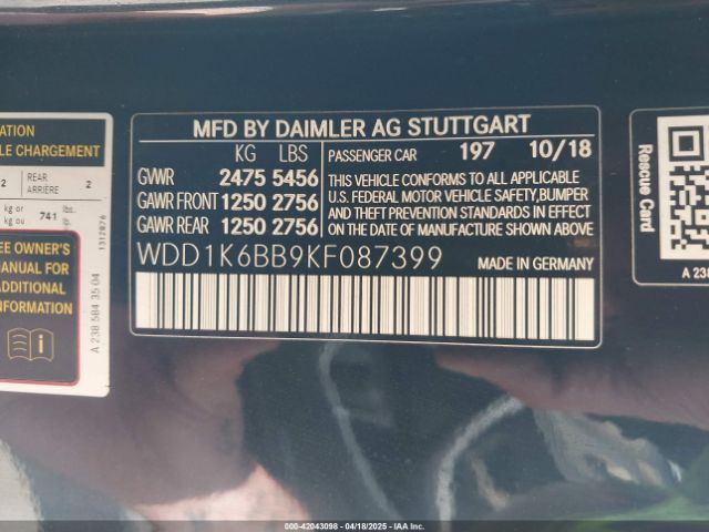 2019 MERCEDES-BENZ AMG E 53 WDD1K6BB9KF087399 Photo 8