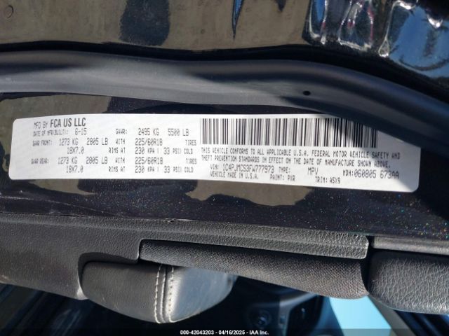 1C4PJMCS3FW777973 Jeep Cherokee Latitude Altitude