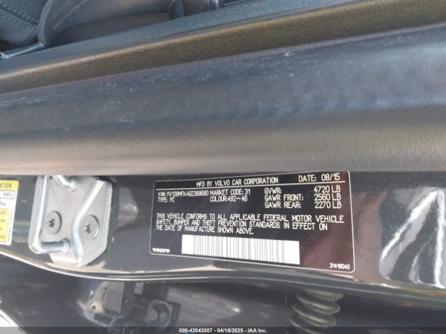 YV126MFK4G2399690 Volvo S60 T5 Drive-e Premier