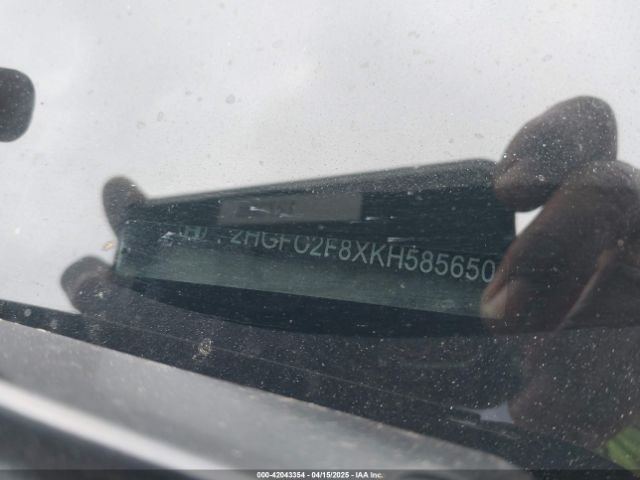 2HGFC2F8XKH585650 Honda Civic Sport