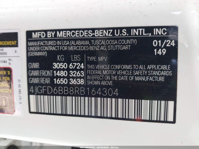 4JGFD6BB8RB164304 Mercedes-Benz Amg Gle 53 Coupe 4matic+
