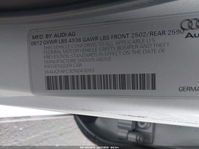 2013 AUDI A6 WAUCFAFC3DN043093 Photo 8
