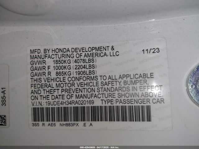 2024 ACURA INTEGRA 19UDE4H34RA020169 Photo 8