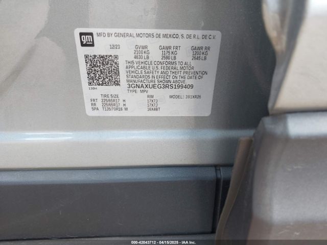 3GNAXUEG3RS199409 Chevrolet Equinox Awd Lt