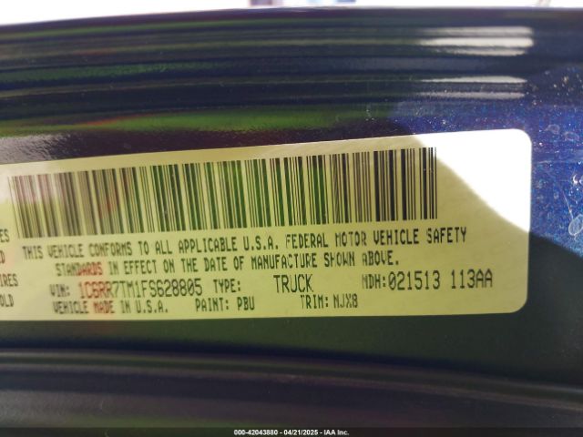 1C6RR7TM1FS628805 RAM 1500 Big Horn