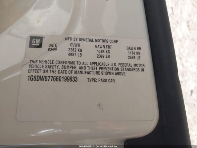 2006 CADILLAC STS 1G6DW677660199833 Photo 8