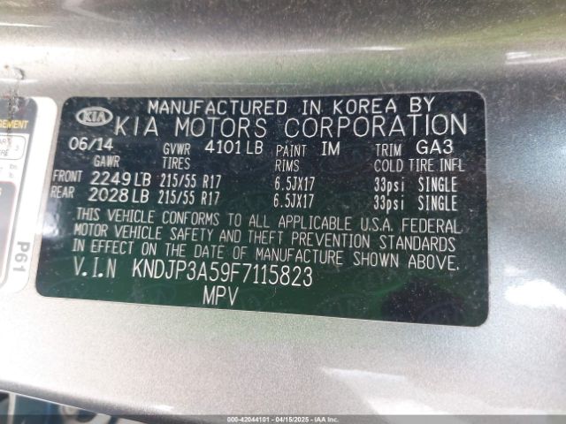 KNDJP3A59F7115823 KIA SOUL +