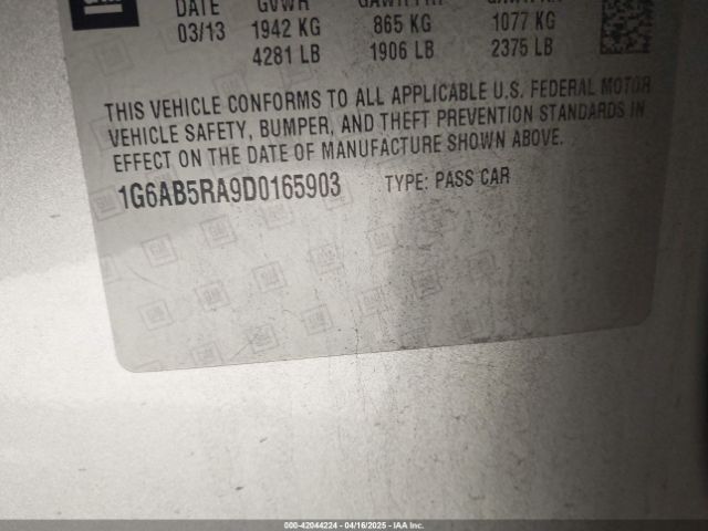 2013 CADILLAC ATS 1G6AB5RA9D0165903 Photo 8