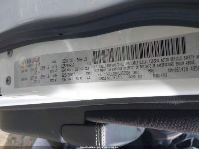 1C4PJLAB9GW352580 Jeep Cherokee Sport