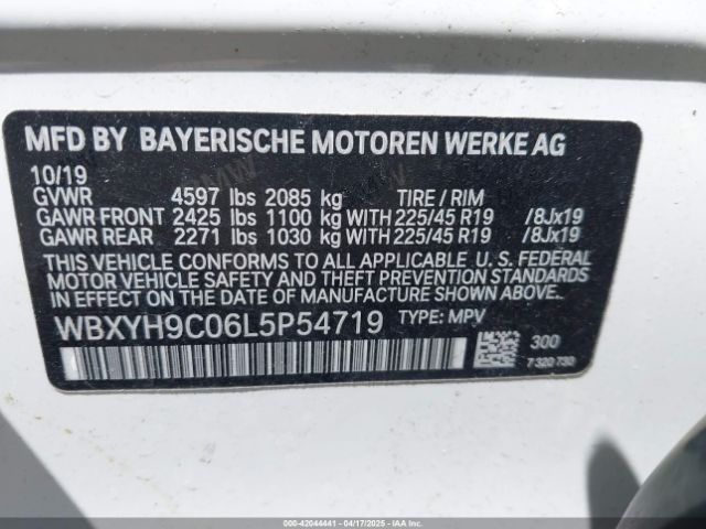 2020 BMW X2 WBXYH9C06L5P54719 Photo 8