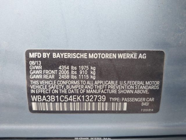 WBA3B1C54EK132739 BMW 320i