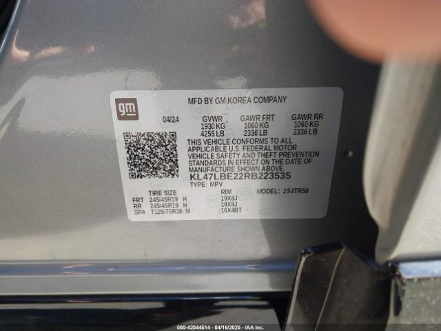 KL47LBE22RB223535 Buick Envista Sport Touring Fwd