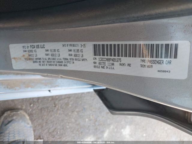 1C3CCCAB9FN691275 Chrysler 200 Limited