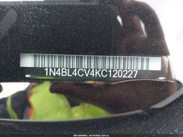 1N4BL4CV4KC120227 Nissan Altima 2.5 Sr