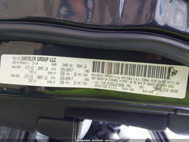 1C4PJMCS6EW219999 Jeep Cherokee Latitude