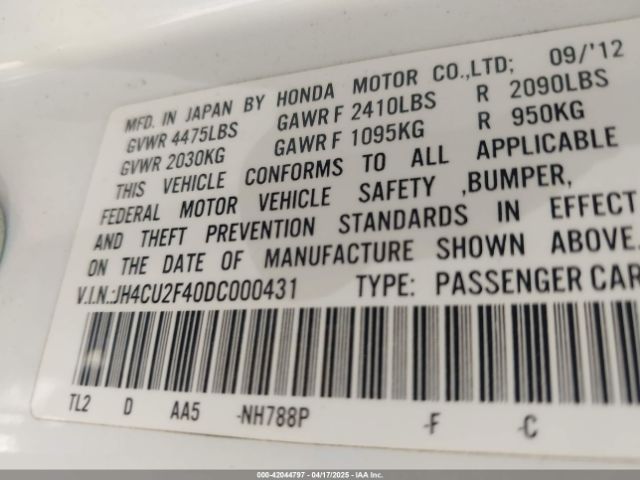 2013 ACURA TSX JH4CU2F40DC000431 Photo 8