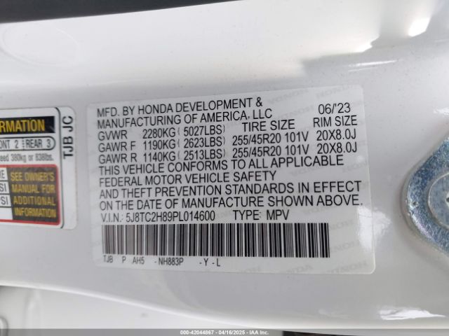 2023 ACURA RDX 5J8TC2H89PL014600 Photo 8