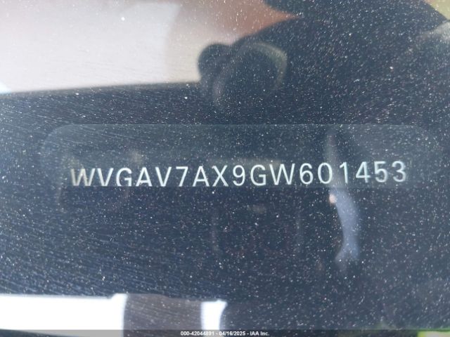 WVGAV7AX9GW601453 Volkswagen TIGUAN S