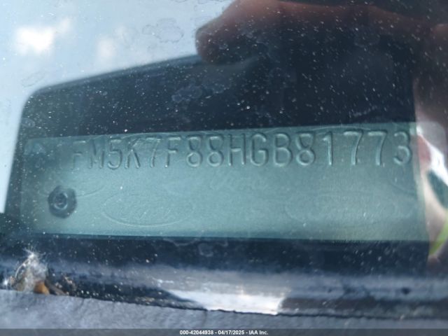 1FM5K7F88HGB81773 Ford Explorer Limited