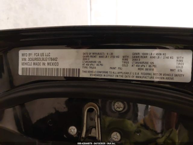 2020 RAM 2500 3C6UR5DL9LG178442 Photo 8