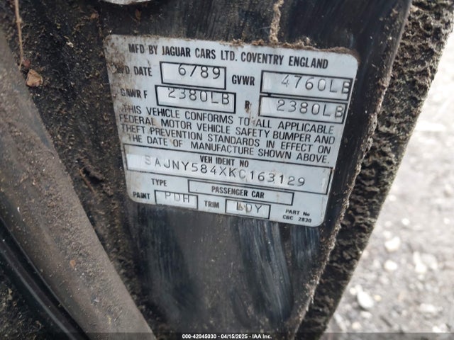 1989 JAGUAR XJS SAJNY584XKC163129 Photo 8
