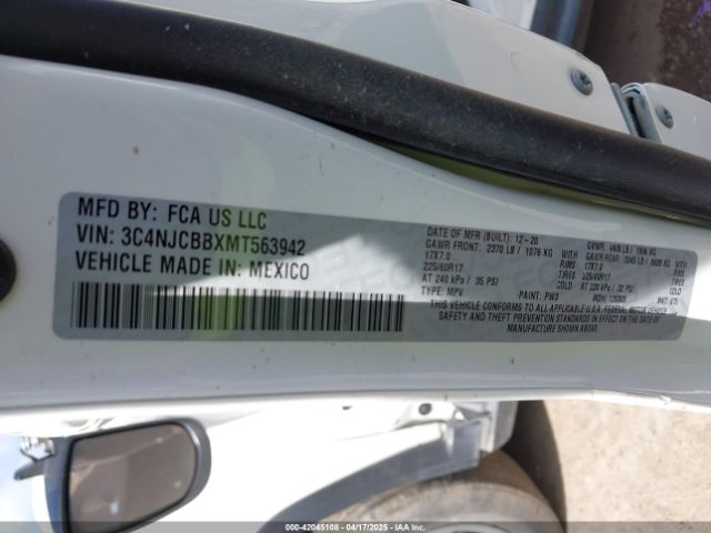 2021 JEEP COMPASS 3C4NJCBBXMT563942 Photo 8
