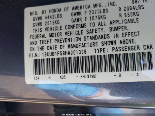 2017 ACURA TLX 19UUB1F59HA001336 Photo 8