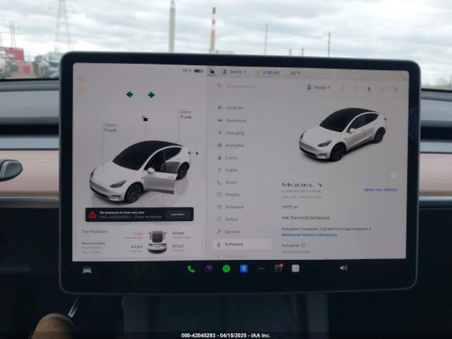 7SAYGDEE1SF296292 Tesla Model Y Long Range Dual Motor All-wheel Drive