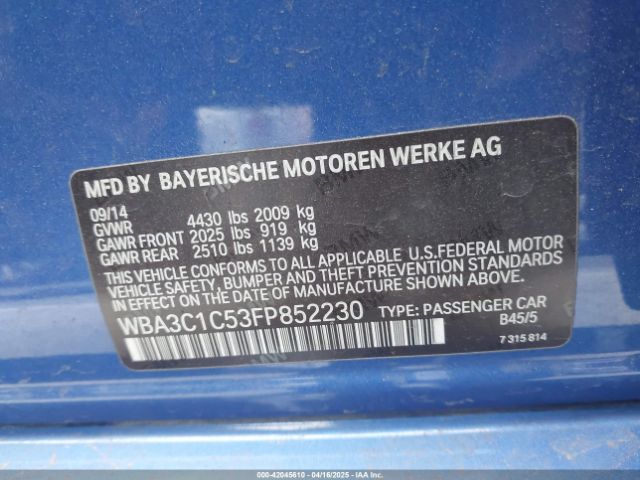 WBA3C1C53FP852230 BMW 328I