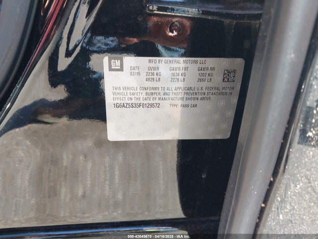 2015 CADILLAC CTS 1G6AZ5S35F0129572 Photo 8