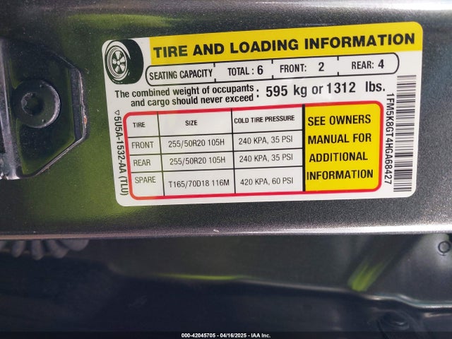 1FM5K8GT4HGA68427 Ford EXPLORER SPORT