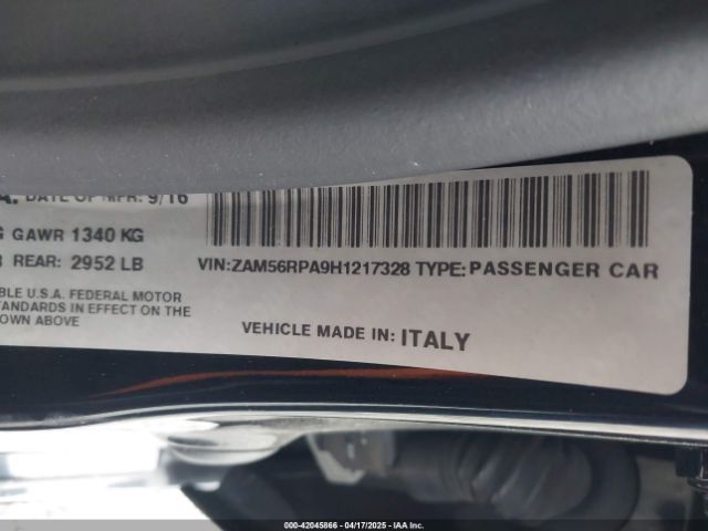 ZAM56RPA9H1217328 Maserati Quattroporte S