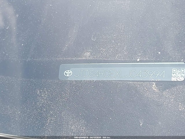JTDS4RCEXLJ043994 Toyota COROLLA SE