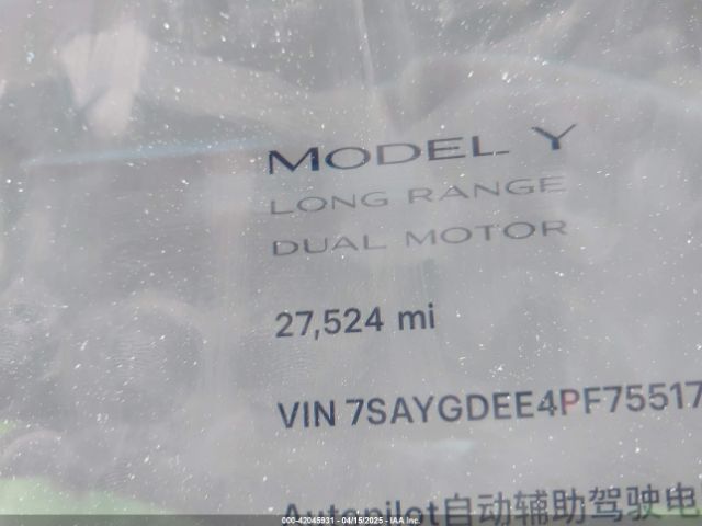 7SAYGDEE4PF755175 Tesla Model Y