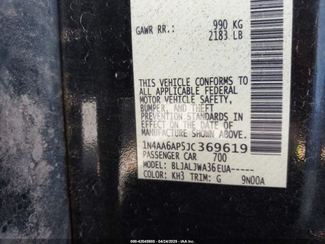 1N4AA6AP5JC369619 Nissan 2018