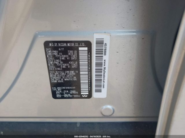 JN8AZ2NF0H9645147 Infiniti QX80