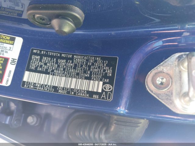 2T1BURHE0EC026936 Toyota Corolla S Premium